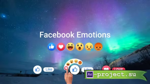Videohive - Facebook Like Reactions - 35410888 - Project for After Effects