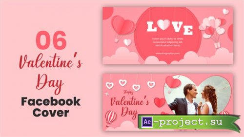 Videohive - Valentine Day Facebook Cover Pack - 35412617 - Project for After Effects