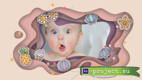 Проект ProShow Producer - Baby Paper Cut