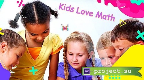 Videohive - Kids Love Math - Slideshow | Apple Motion & FCPX - 35440527 - Project For Final Cut & Apple Motion