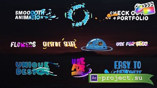 Videohive - Colorful Liquid Titles | FCPX - 35593131 - Project For Final Cut & Apple Motion