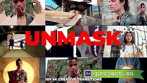 Videohive - UNMASK - 100 Transitions - 35136428 -  Project For Final Cut Pro X