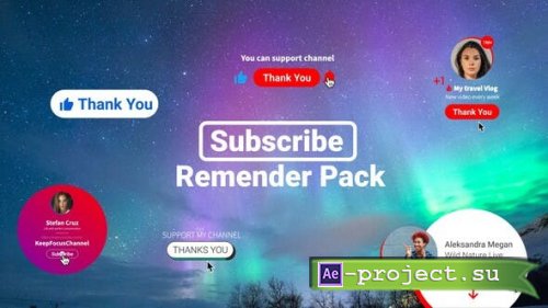 Videohive - YouTube Subscribe Reminder - 35415918 - Project for After Effects