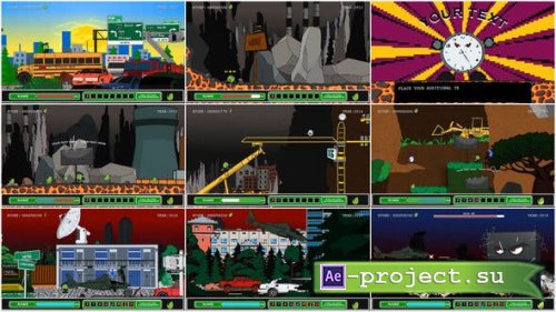 Videohive - Retro Gameplay – 8-bit 16-bit - 35466696 - Project for After Effects