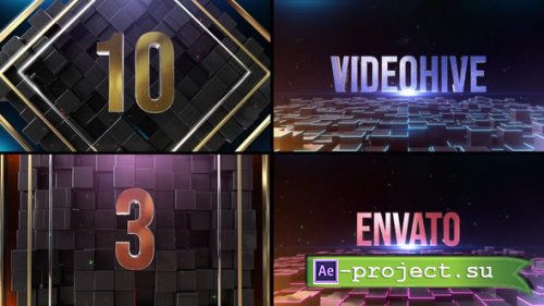 Videohive - Metal Cube Countdown - 35459869 - Project for After Effects