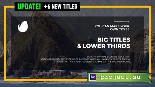 Videohive - Big Titles - 22165687 - Project for After Effects