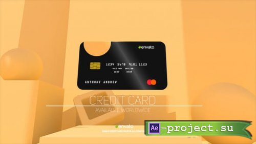 Videohive - 3D Credit Card - 34026325 - Project for After Effects