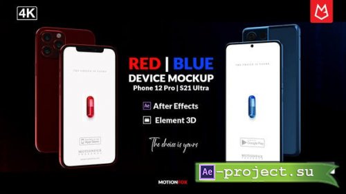 Videohive - Mobile App Mockup | Phone 12 & S21 Ultra | E3D - 33910020 - Project for After Effects