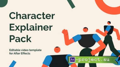 Videohive - Explainer 2D Character Animation Pack - 35544084 - Project for After Effects