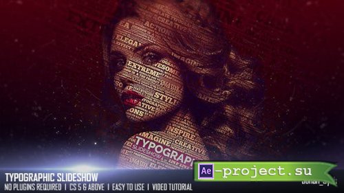 Videohive - Typographic Slideshow - 20565813 - Project for After Effects