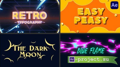 Videohive - Cartoon Title Logo Reveal Animations [After Effects] - 35587169 - Project for After Effects