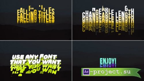 Videohive - Falling Titles - 35633240 - Project for After Effects