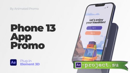 Videohive - Phone App Promo - Phone 13 Mockup - 35612355 - Project for After Effects