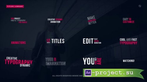 Videohive - Kinetic Titles | After Effects - 35631208 - Project for After Effects