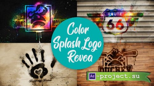 Videohive - Color Splash Logo Reveal - 35637850 - Project for After Effects