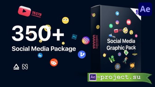 Videohive - Social Media Graphics Pack - 34699802 - Project & Script for After Effects