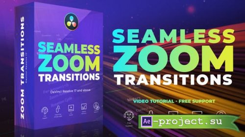 Videohive - Seamless Zoom Transitions for Davinci Resolve - 35335973 - Project for DaVinci Resolve