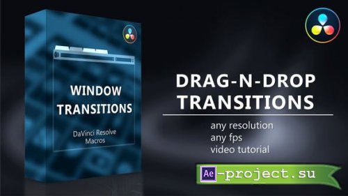 Videohive - Window Transitions for DaVinci Resolve - 35167981 - Project for DaVinci Resolve