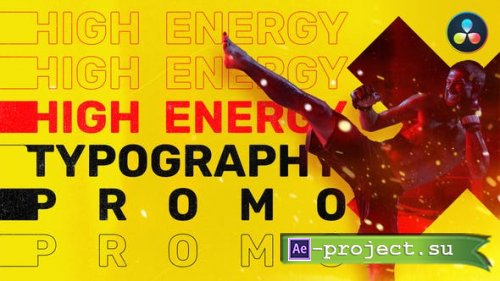 Videohive - Energy Typography Promo | For DaVinci Resolve - 34987014 - Project for DaVinci Resolve