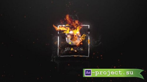 Videohive - Burning Fire Logo Reveal - 35388658 - Project for After Effects
