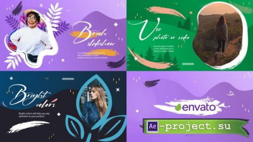 Videohive - Brush Slideshow for After Effects - 35735038 - Project for After Effects