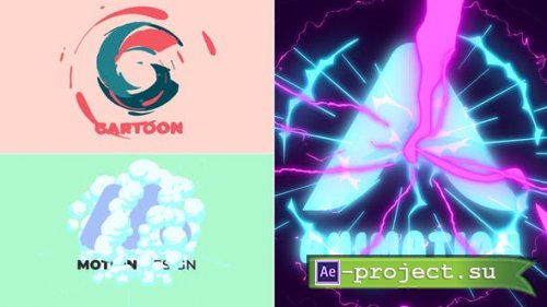 Videohive - Fast Cartoon Logo Reveal 3 in1 - 35655260 - Project for After Effects