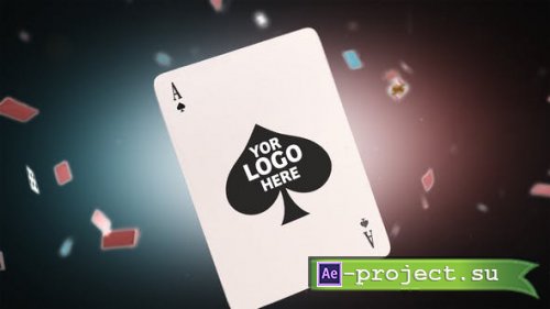 Videohive -  Flying Cards Logo Reveal V2 - 35641219 - Project for After Effects