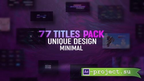 Videohive - 77 Titles Pack - 31167937 - Project for After Effects