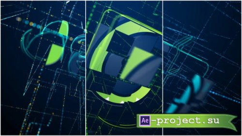 Videohive - High-Tech Data Space Logo Reveal - 35069540 - Project for After Effects