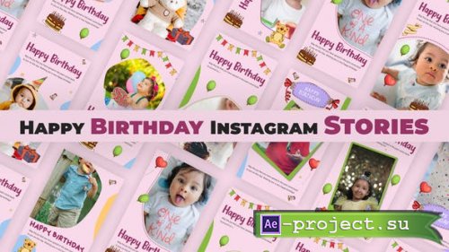 Videohive - Birthday Instagram Stories - 35757945 - Project for After Effects