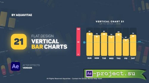 Videohive - Flat Design Vertical Bar Charts - 35766701 - Project for After Effects