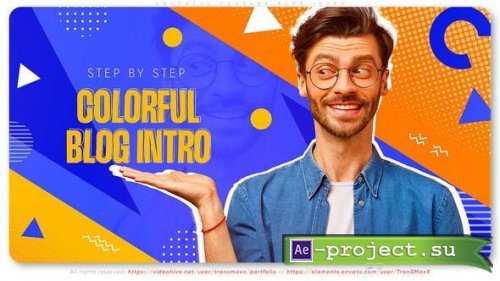 Videohive - Colorful Youtube Blog Intro - 35762489 - Project for After Effects