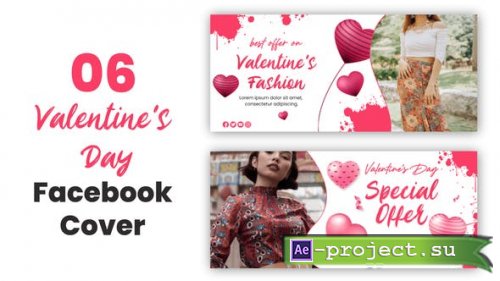 Videohive - Valentine Day Facebook Cover - 35490695 - Project for After Effects