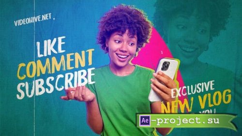 Videohive - Youtube Vlog Opener - 35762744 - Project for After Effects