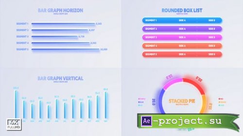Videohive - Infographics Simple Neumorphism Graph - 34598523 - Project for After Effects