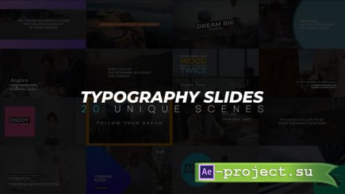 Videohive - Typography Slides - 35818341 - Project for After Effects