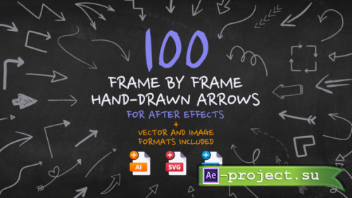 Videohive - Frame By Frame Hand Drawn Arrows - 34067494 - Project for After Effects