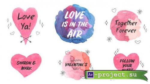 Videohive - Love Is In The Air. Watercolor Titles - 35835056 - Project for After Effects