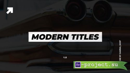 Videohive - Modern Titles & Lower Thirds | After Effects - 35861508 - Project for After Effects