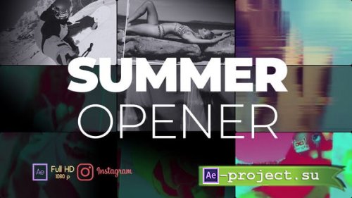 Videohive - Mosaic Vlog Summer Slideshow Opener - 27162745 - Project for After Effects