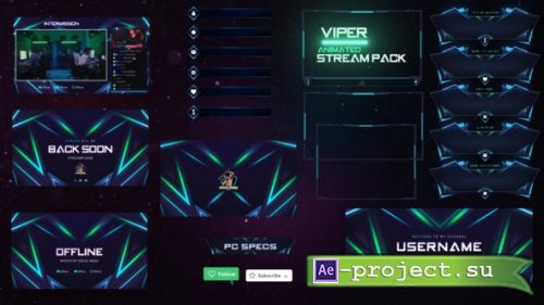 Videohive - Viper Stream Pack Overlays - 35877296 - Project for After Effects