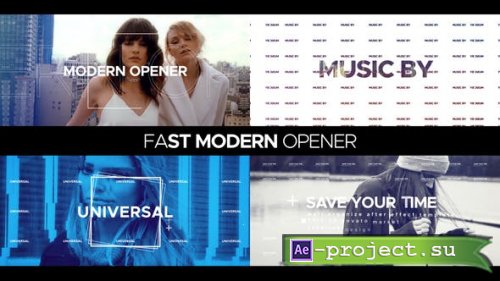 Videohive - Fast Modern Opener - 23185284 - Project for After Effects