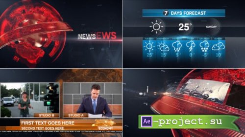 Videohive - Broadcast Design News Package - 14558488 - Project for After Effects