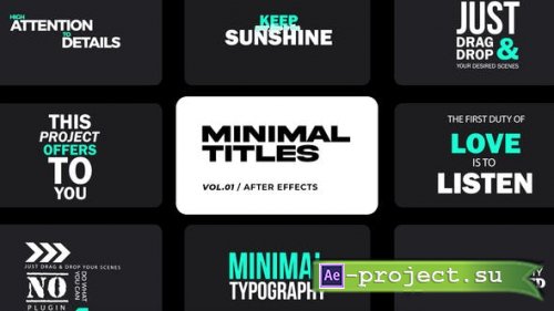 Videohive - Minimal Titles for Premiere Pro Vol 01 - 35874261 - Premiere Pro Templates