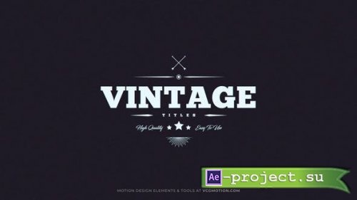 Videohive - Titles // Vintage II - 35890090 - Project for After Effects