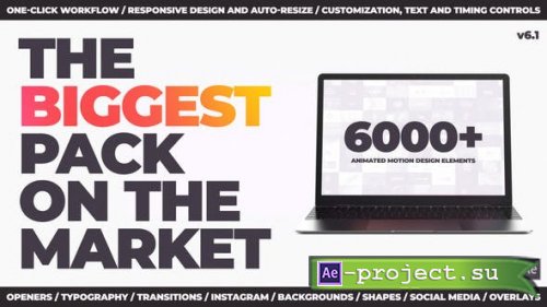 Videohive - 6-in-1 Graphics Pack // 6000+ Elements V6.1 - 24321544 - Project & Script for After Effects