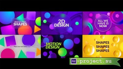 Videohive - Abstract Titles | Shapes - 35624131 - Project for After Effects