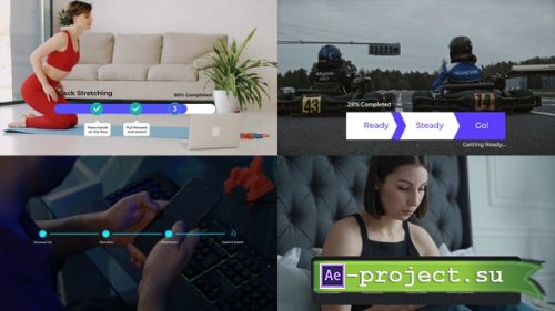 Videohive - Multi Step Progress Bars - 35853257 - Project for After Effects