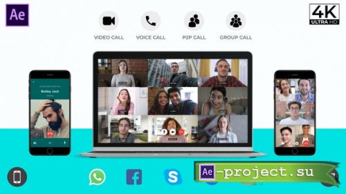 Videohive - Social Media Voice & Video Calls - 24783655 - Project for After Effects