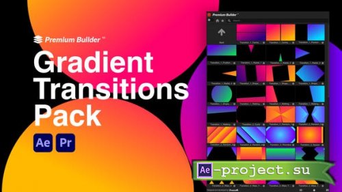 Videohive - Gradient Transitions Pack - 35748266 - Project & Script for After Effects & Premiere Pro